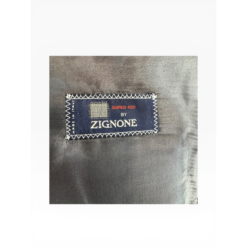 Vito Rufolo Men Grey Pinstripe Super 100 Zignone Wool Blazer Jacket 42 Italy - Picture 4 of 10